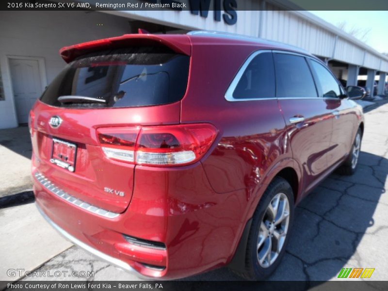 Remington Red / Premium Black 2016 Kia Sorento SX V6 AWD