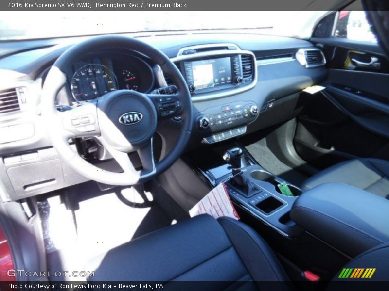 Premium Black Interior - 2016 Sorento SX V6 AWD 