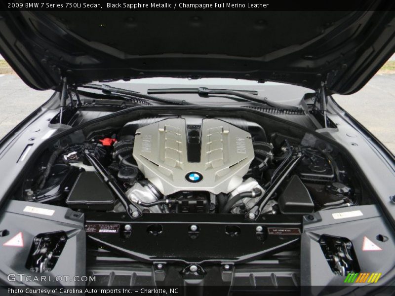  2009 7 Series 750Li Sedan Engine - 4.4 Liter Twin-Turbo DOHC 32-Valve VVT V8