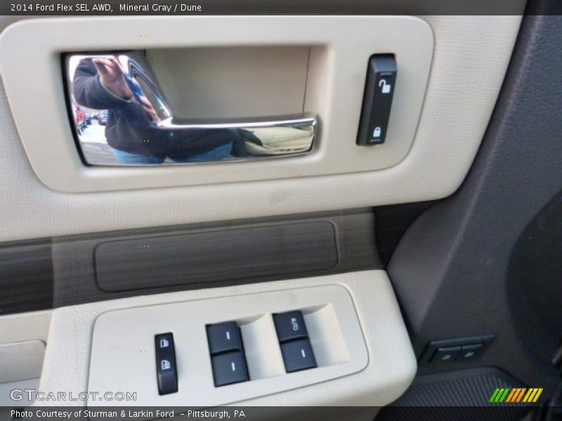 Mineral Gray / Dune 2014 Ford Flex SEL AWD