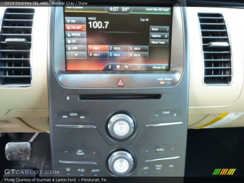 Mineral Gray / Dune 2014 Ford Flex SEL AWD