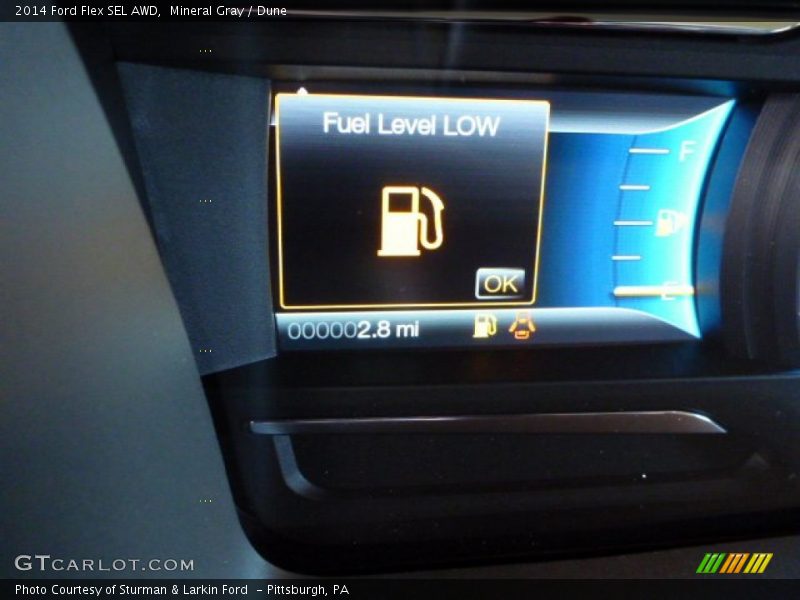 Mineral Gray / Dune 2014 Ford Flex SEL AWD