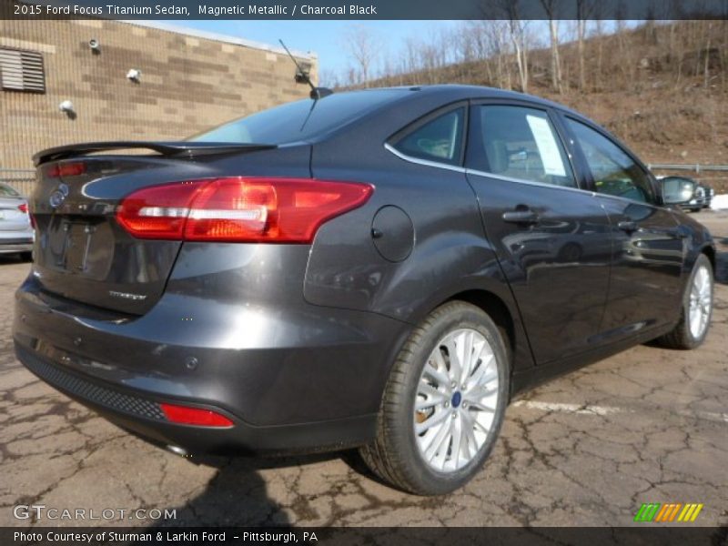 Magnetic Metallic / Charcoal Black 2015 Ford Focus Titanium Sedan
