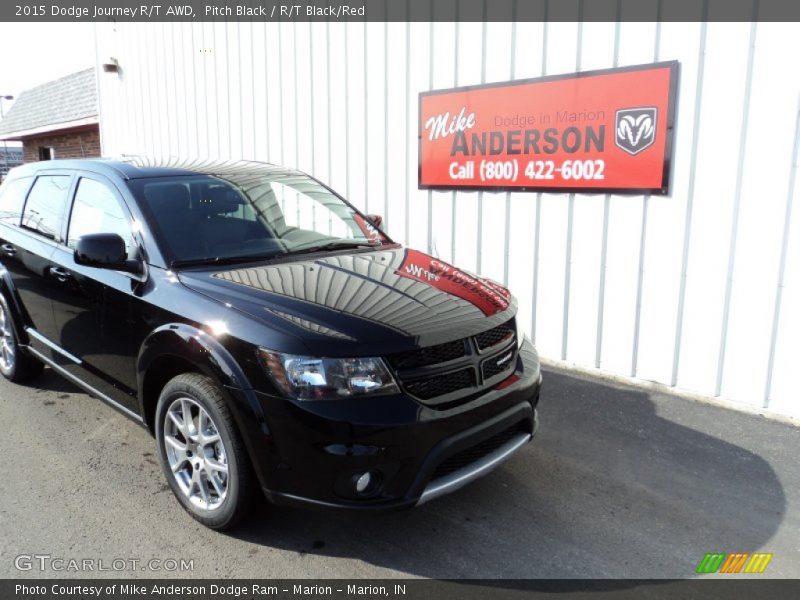 Pitch Black / R/T Black/Red 2015 Dodge Journey R/T AWD