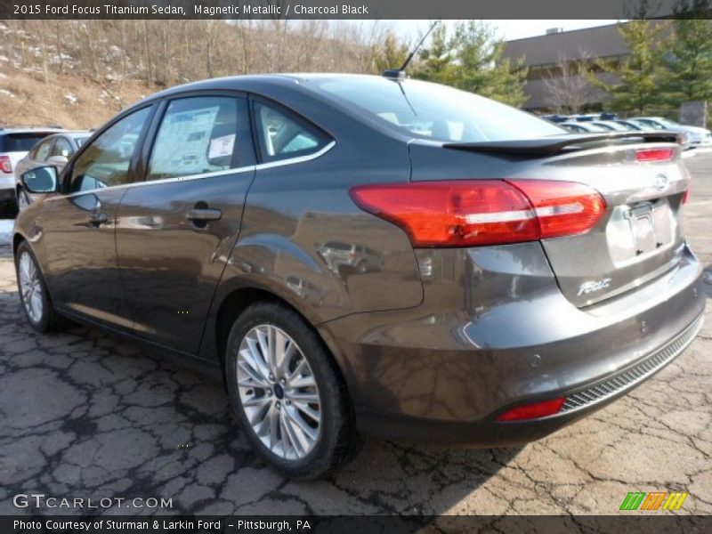 Magnetic Metallic / Charcoal Black 2015 Ford Focus Titanium Sedan