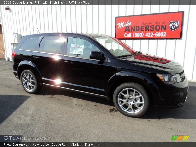 Pitch Black / R/T Black/Red 2015 Dodge Journey R/T AWD