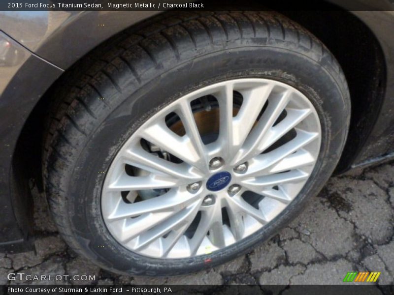 Magnetic Metallic / Charcoal Black 2015 Ford Focus Titanium Sedan