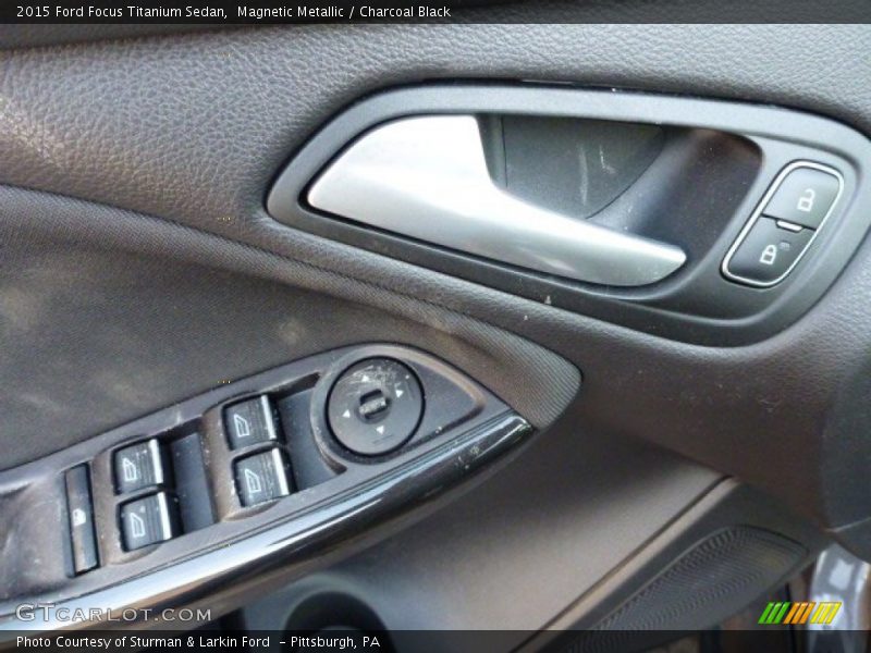 Magnetic Metallic / Charcoal Black 2015 Ford Focus Titanium Sedan