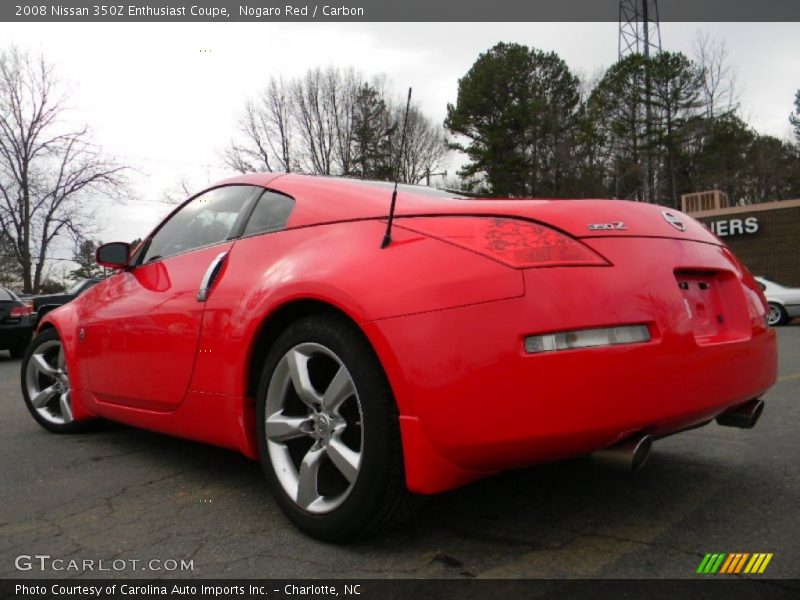 Nogaro Red / Carbon 2008 Nissan 350Z Enthusiast Coupe