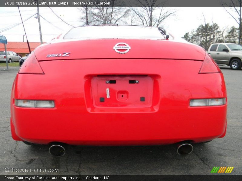 Nogaro Red / Carbon 2008 Nissan 350Z Enthusiast Coupe