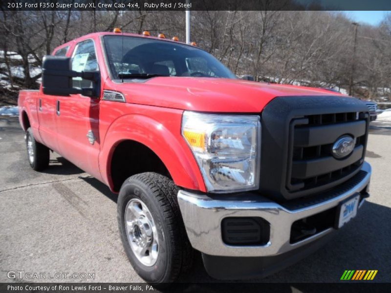 Ruby Red / Steel 2015 Ford F350 Super Duty XL Crew Cab 4x4