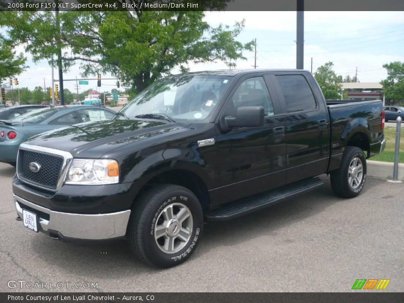 Black / Medium/Dark Flint 2008 Ford F150 XLT SuperCrew 4x4