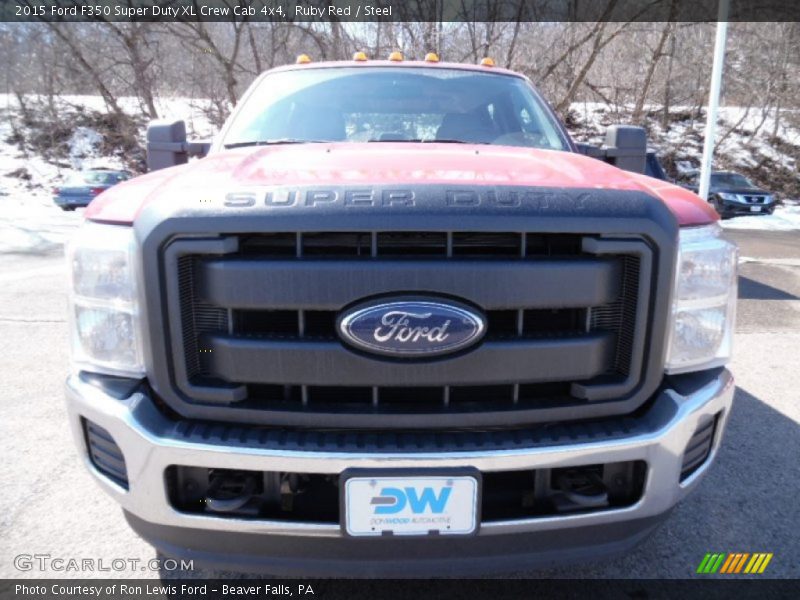 Ruby Red / Steel 2015 Ford F350 Super Duty XL Crew Cab 4x4