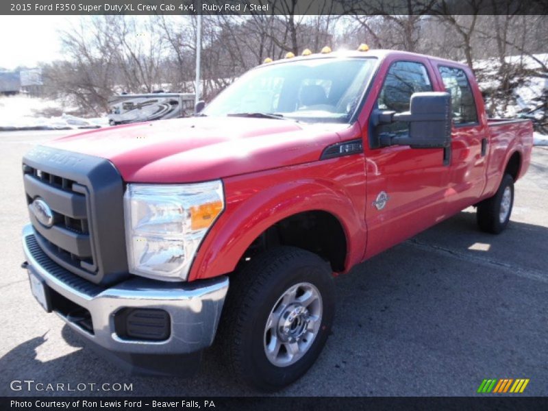 Ruby Red / Steel 2015 Ford F350 Super Duty XL Crew Cab 4x4