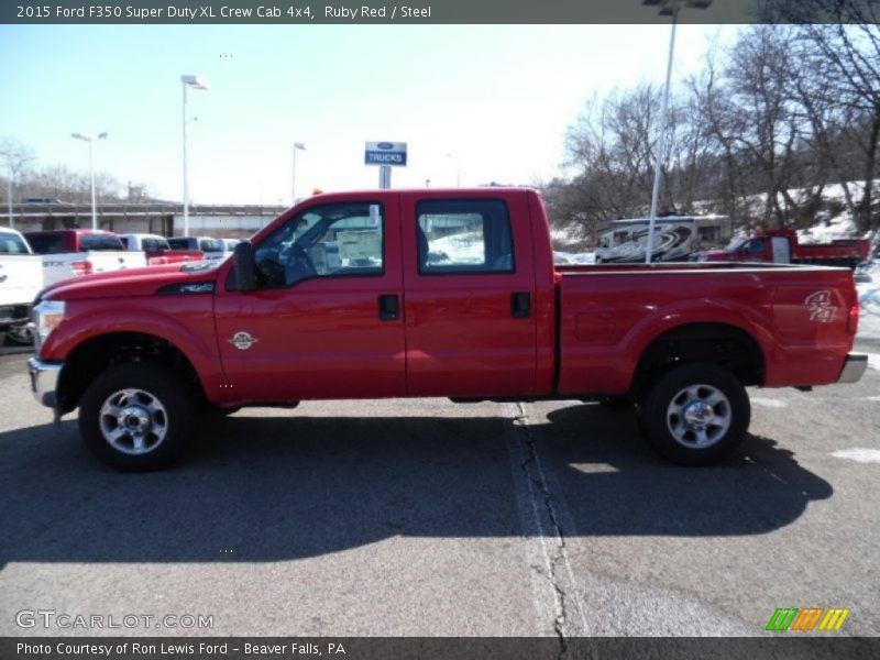 Ruby Red / Steel 2015 Ford F350 Super Duty XL Crew Cab 4x4