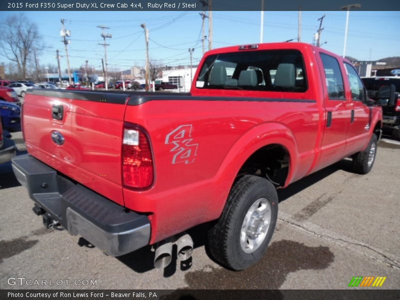 Ruby Red / Steel 2015 Ford F350 Super Duty XL Crew Cab 4x4