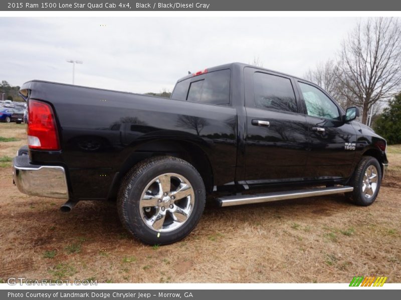 Black / Black/Diesel Gray 2015 Ram 1500 Lone Star Quad Cab 4x4