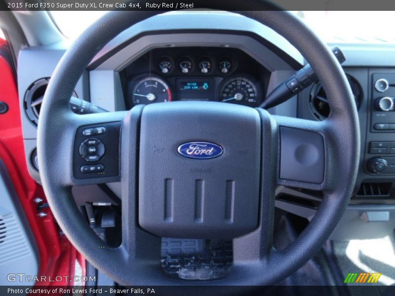 Ruby Red / Steel 2015 Ford F350 Super Duty XL Crew Cab 4x4
