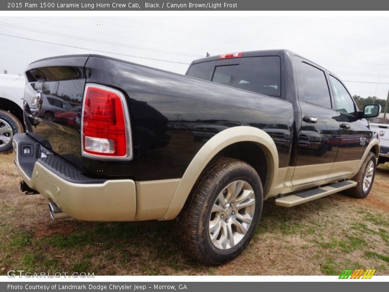 Black / Canyon Brown/Light Frost 2015 Ram 1500 Laramie Long Horn Crew Cab