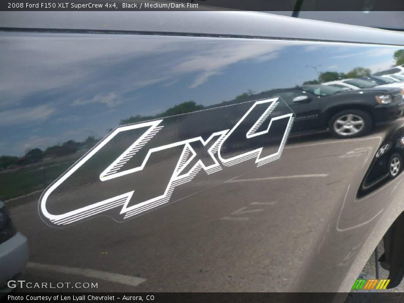 Black / Medium/Dark Flint 2008 Ford F150 XLT SuperCrew 4x4