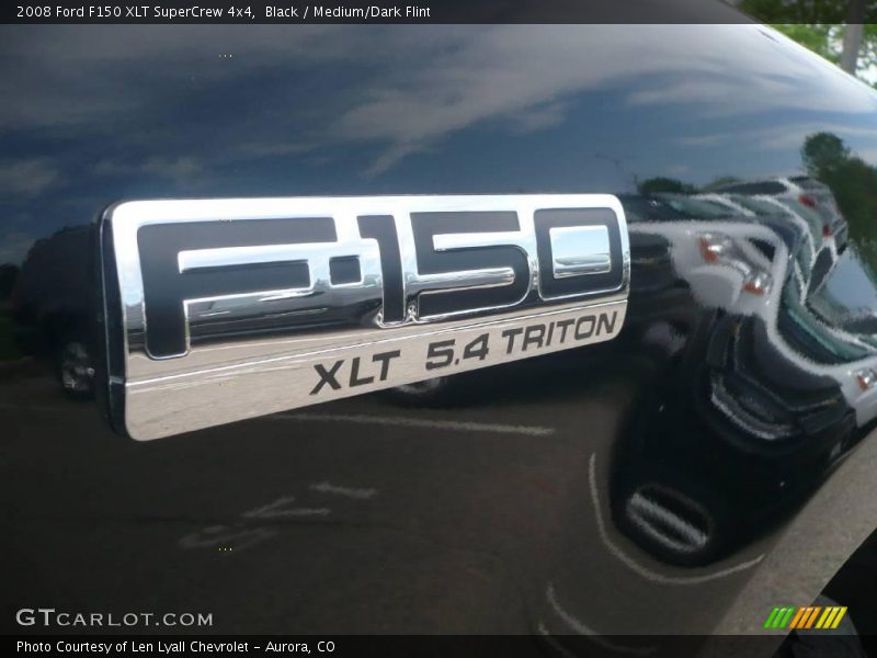 Black / Medium/Dark Flint 2008 Ford F150 XLT SuperCrew 4x4