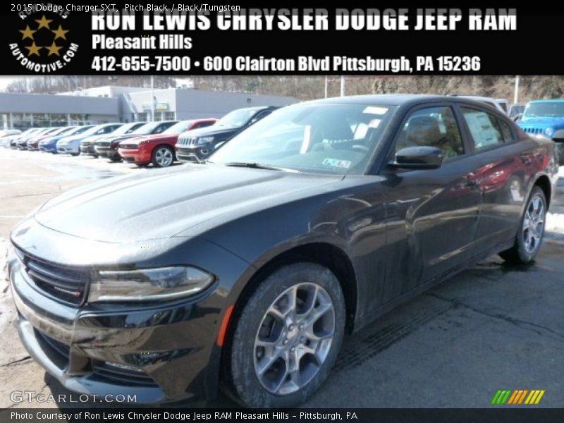Pitch Black / Black/Tungsten 2015 Dodge Charger SXT