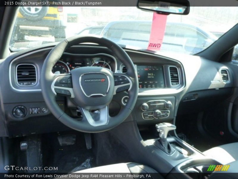 Pitch Black / Black/Tungsten 2015 Dodge Charger SXT