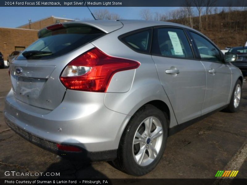 Ingot Silver / Medium Light Stone 2014 Ford Focus SE Hatchback