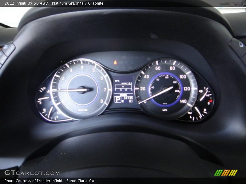 Platinum Graphite / Graphite 2012 Infiniti QX 56 4WD