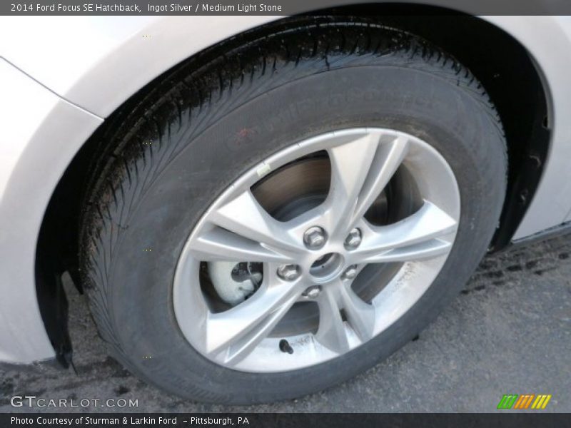 Ingot Silver / Medium Light Stone 2014 Ford Focus SE Hatchback