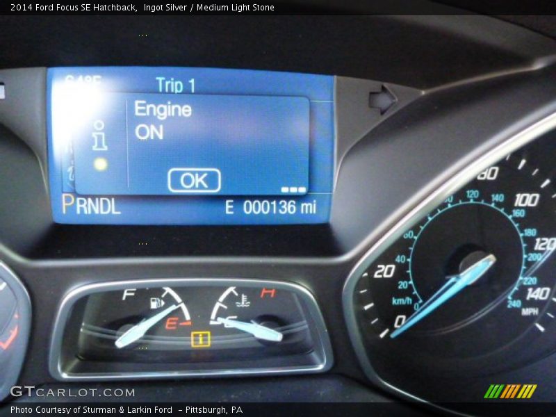 Ingot Silver / Medium Light Stone 2014 Ford Focus SE Hatchback