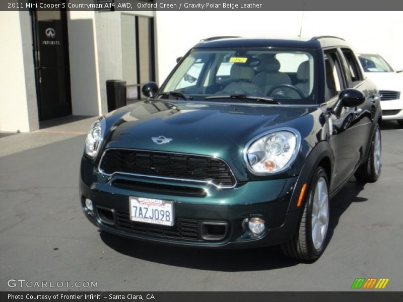 Oxford Green / Gravity Polar Beige Leather 2011 Mini Cooper S Countryman All4 AWD