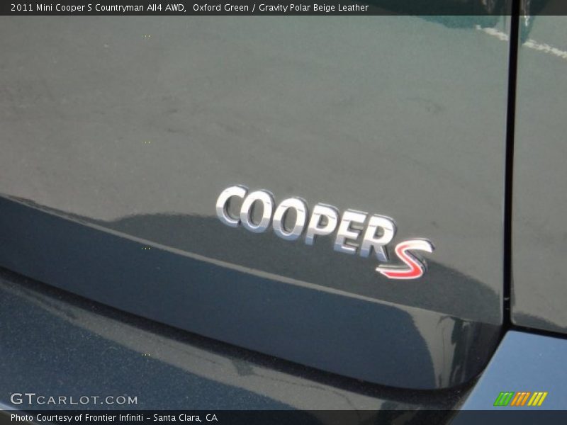 Oxford Green / Gravity Polar Beige Leather 2011 Mini Cooper S Countryman All4 AWD