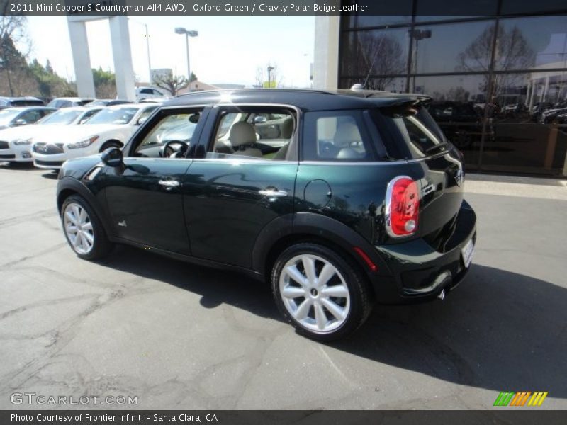 Oxford Green / Gravity Polar Beige Leather 2011 Mini Cooper S Countryman All4 AWD