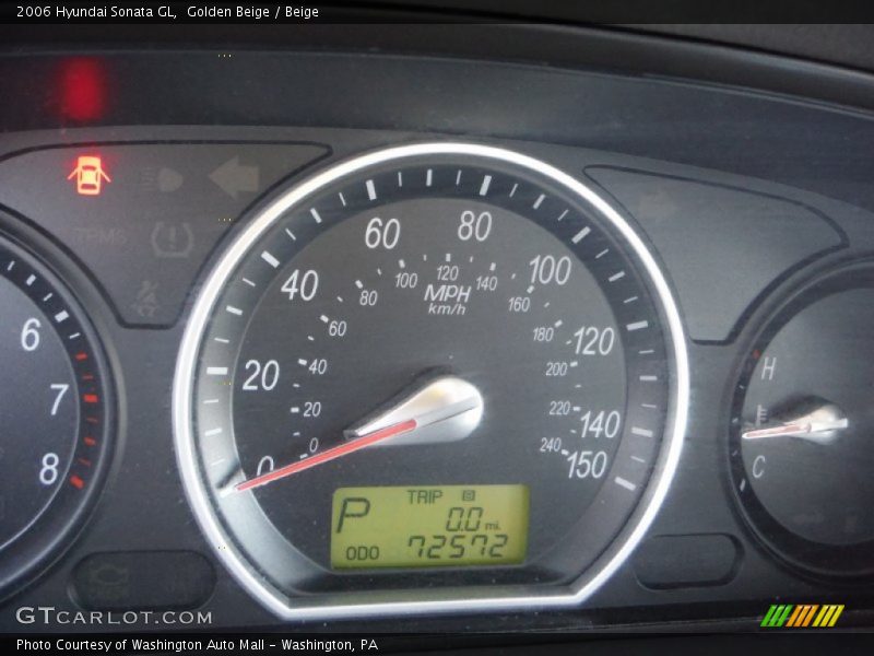Golden Beige / Beige 2006 Hyundai Sonata GL