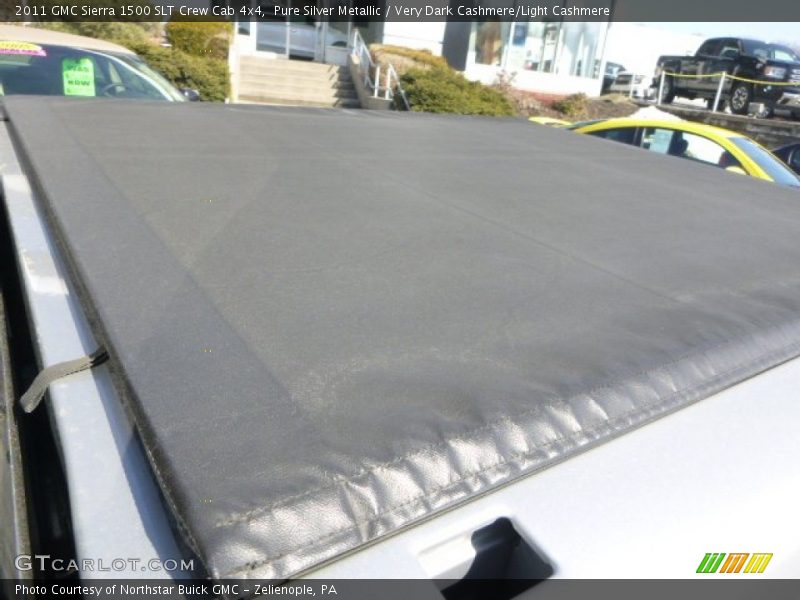 Pure Silver Metallic / Very Dark Cashmere/Light Cashmere 2011 GMC Sierra 1500 SLT Crew Cab 4x4