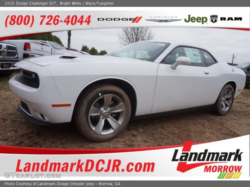 Bright White / Black/Tungsten 2015 Dodge Challenger SXT