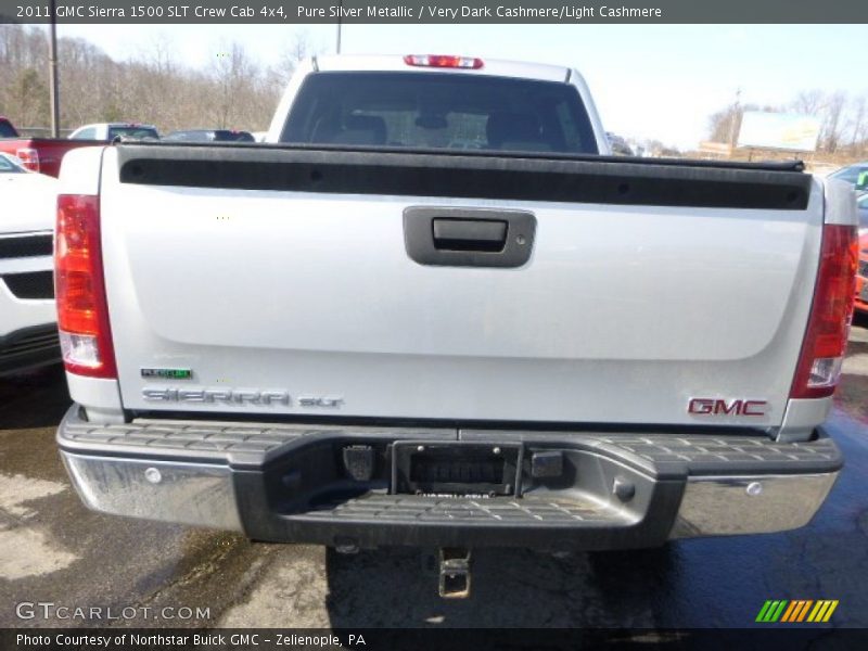 Pure Silver Metallic / Very Dark Cashmere/Light Cashmere 2011 GMC Sierra 1500 SLT Crew Cab 4x4