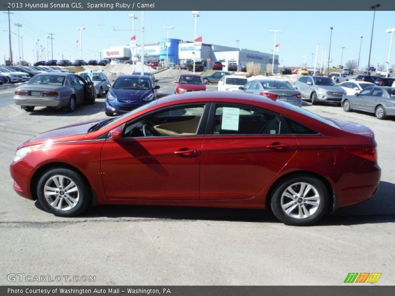 Sparkling Ruby / Camel 2013 Hyundai Sonata GLS