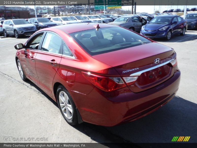 Sparkling Ruby / Camel 2013 Hyundai Sonata GLS