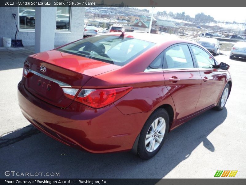 Sparkling Ruby / Camel 2013 Hyundai Sonata GLS