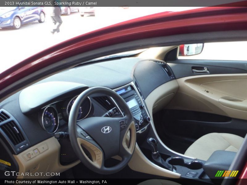 Sparkling Ruby / Camel 2013 Hyundai Sonata GLS
