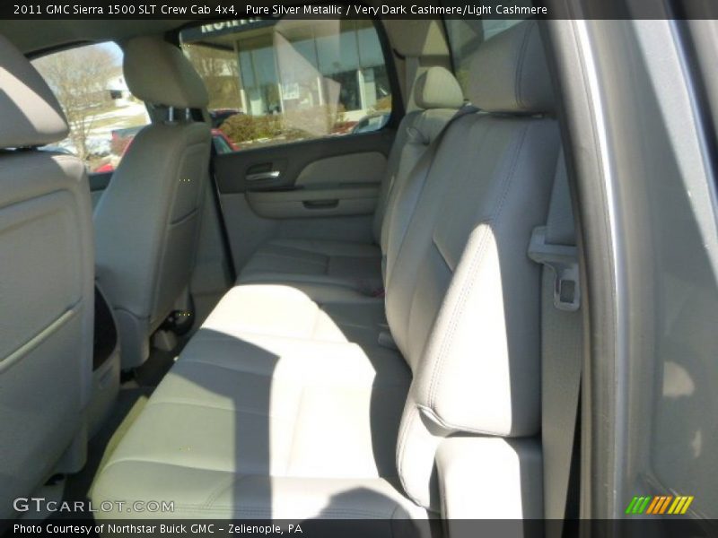 Pure Silver Metallic / Very Dark Cashmere/Light Cashmere 2011 GMC Sierra 1500 SLT Crew Cab 4x4