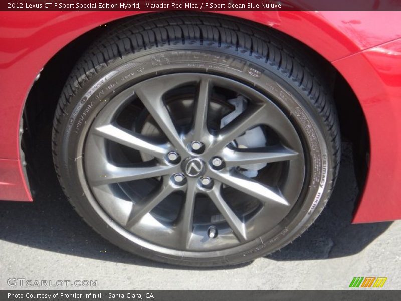 Matador Red Mica / F Sport Ocean Blue Nuluxe 2012 Lexus CT F Sport Special Edition Hybrid