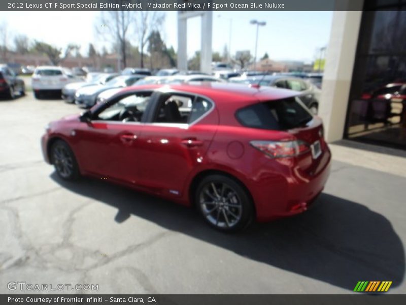 Matador Red Mica / F Sport Ocean Blue Nuluxe 2012 Lexus CT F Sport Special Edition Hybrid