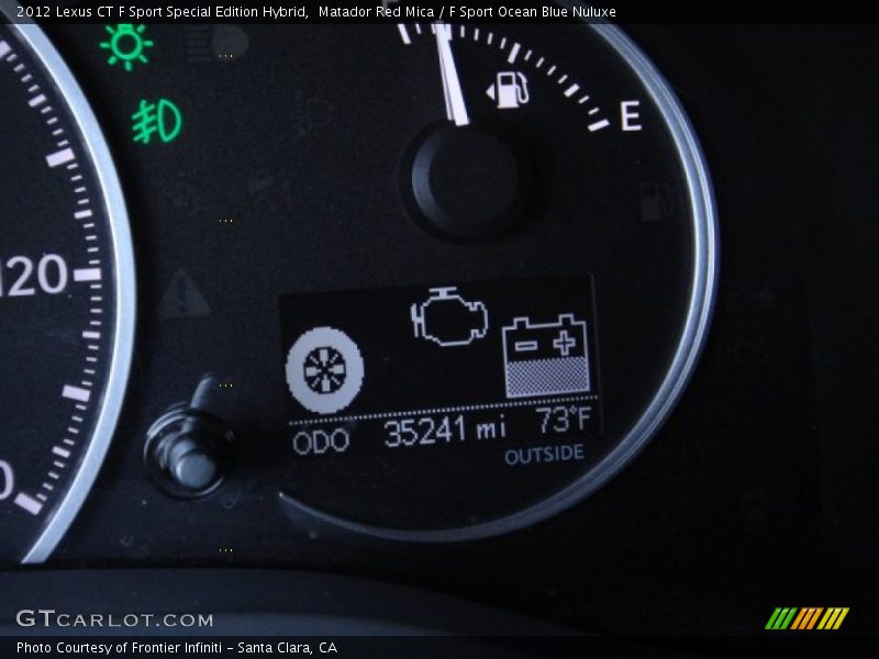Matador Red Mica / F Sport Ocean Blue Nuluxe 2012 Lexus CT F Sport Special Edition Hybrid