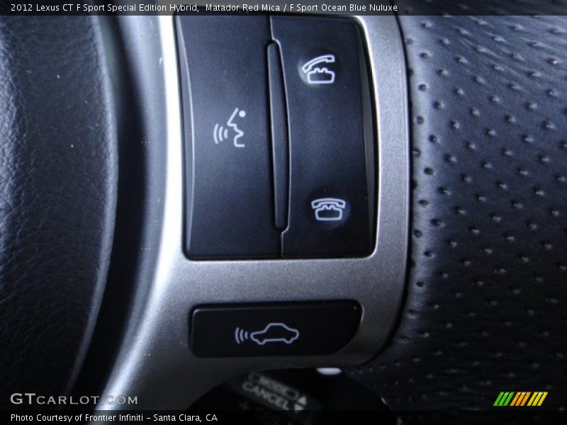 Matador Red Mica / F Sport Ocean Blue Nuluxe 2012 Lexus CT F Sport Special Edition Hybrid