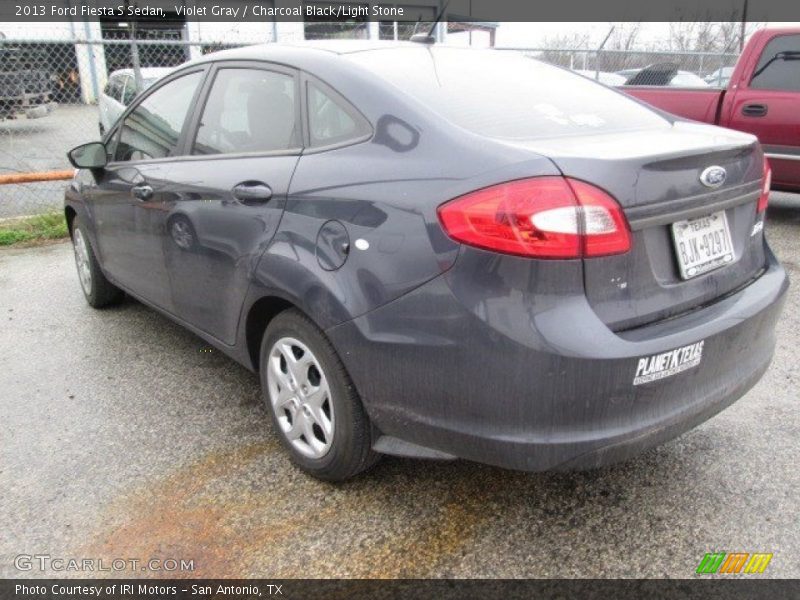 Violet Gray / Charcoal Black/Light Stone 2013 Ford Fiesta S Sedan