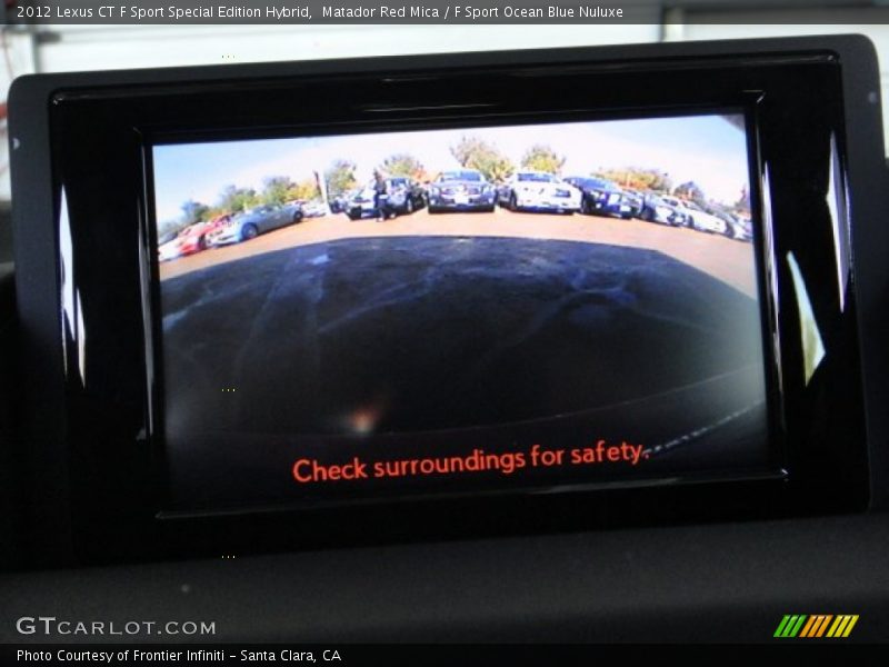Matador Red Mica / F Sport Ocean Blue Nuluxe 2012 Lexus CT F Sport Special Edition Hybrid
