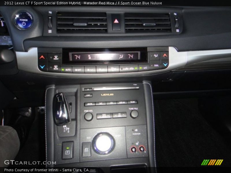 Matador Red Mica / F Sport Ocean Blue Nuluxe 2012 Lexus CT F Sport Special Edition Hybrid